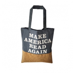 fashion good quality cheap price promotional canvas cotton shopper bag with custom logo