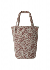 Floral printing Promotional natural cotton carry tote shoulder shopping bag