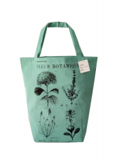 Green plant printing Promotional natural cotton carry tote shoulder shopping bag