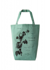 Green plant printing Promotional natural cotton carry tote shoulder shopping bag