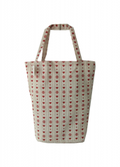 Christmas lovely printing Promotional natural cotton carry tote shoulder shopping bag