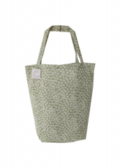 Floral printing Promotional natural cotton carry tote shoulder shopping bag