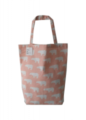 Lovely full printing Promotional natural cotton carry tote shoulder shopping bag