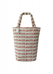 Christmas series Colorful printing Promotional natural cotton carry tote shoulder shopping bag