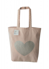 Hot stamping printing Promotional natural cotton carry tote shoulder shopping bag