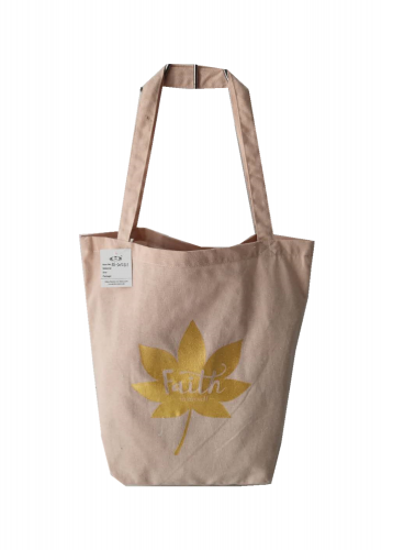 Hot stamping printing Promotional natural cotton carry tote shoulder shopping bag