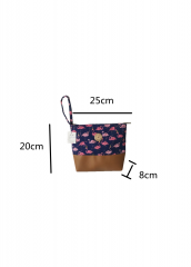 Straw Paper Custom Cotton Bags Wholesale Portable Eco Friendly Digital Print Small custom zip cotton pouch bag/Cosmetic Bag Makeup Bag With lining change purse