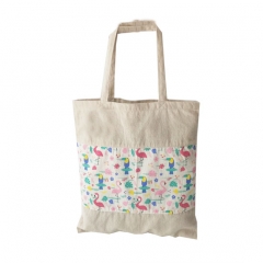 New Custom logo printed plain shopper tote bag