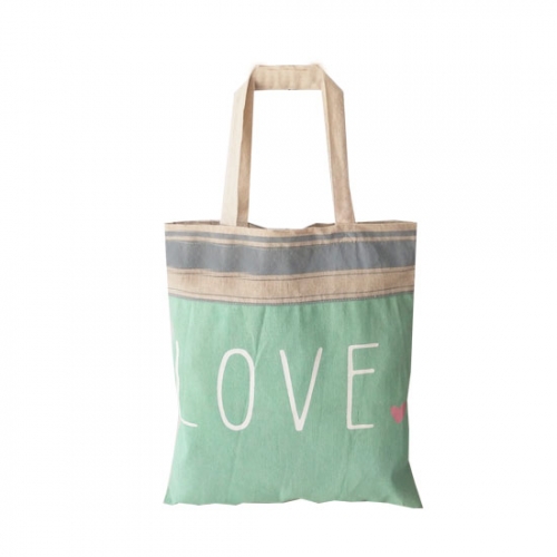 New Custom logo printed plain shopper tote bag