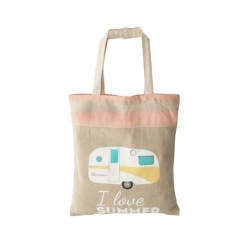 New Custom logo printed plain shopper tote bag