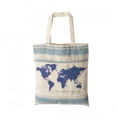 New Custom logo printed plain shopper tote bag