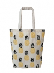 Small fresh pineapple fruit canvas bag one shoulder pure cotton canvas