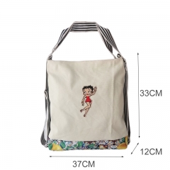 2021 fashion girls and boys canvas backpack