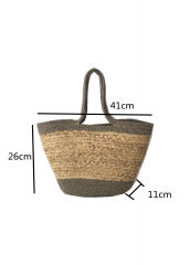 ins wind summer vacation Portable Cotton rope weaving straw bag woven bag large capacity beach bag