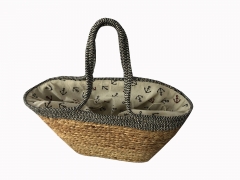 New Arrival fashion trendy popular beach bag vintage straw Cotton rope weaving shoulder bag