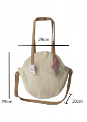 trendy fashion popular beach bag vintage straw shoulder bag with Adjustable shoulder straps