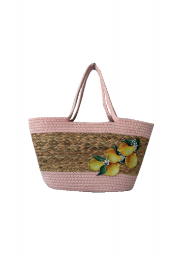 INS wind summer vacation Portable cloth embroidery straw bag woven bag large capacity straw paper beach bag with high quatity cotton rope handle