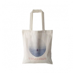 Promotional custom packaging eco friendly reusable white natural shopper canvas cotton tote bag with logos