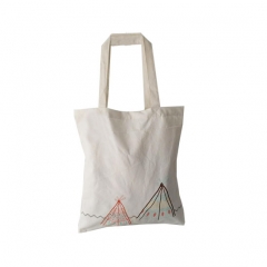 Promotional custom packaging eco friendly reusable white natural shopper canvas cotton tote bag with logos