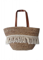 Portable straw bag Picnic Basket ins wind summer vacation woven bag large capacity straw paper beach bag