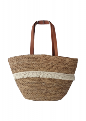 Portable straw bag Picnic Basket ins wind summer vacation woven bag large capacity straw paper beach bag