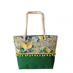 Hot Selling wholesale high quality Eco Friendly Digital Printed Big Size polyester Beach bag