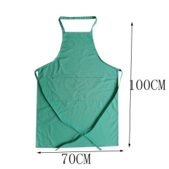 Cooking multupoket pinafore canvas 100% cotton garden leather straps custom logo salon coffee apron kitchen aprons