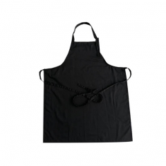 custom logo printed black promotion cotton canvas kitchen cooking chef aprons