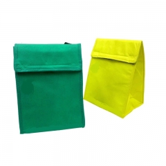 Non Woven Thermal Colorful Small Portable Kids School Tote Cooler Lunch Bag Food Storage Cooler Handbag