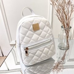 trend simplicity fashion cute versatile pu material backpack women leather bag