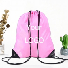 Factory Custom Logo Sports Backpack Polyester Drawstring bag Printing Drawstring bag for promotional