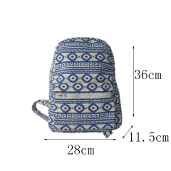 New Fashion Anti-theft Cotton Canvas Ladies Backpack Bag Large Capacity Travel Backpacks