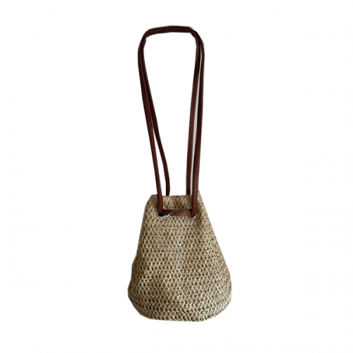 New Women's Woven Bag Summer Leisure Fashion Vacation Woven Straw Beach Backpack