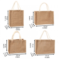 LINEN SHOPPER BAG JUTE BAG REUSABLE GROCERY BAG