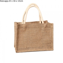 LINEN SHOPPER BAG JUTE BAG REUSABLE GROCERY BAG