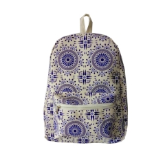 soft New design high quality nature cotton school backpack