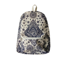 soft New design high quality nature cotton school backpack