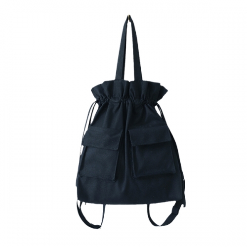 New cotton canvas bag women shoulder backpack fashion backpack