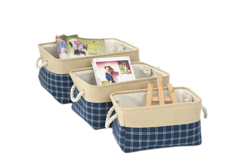 Different Size Non-woven Thick Cotton Rope Eva Lining Clothing Foldable Storage Box