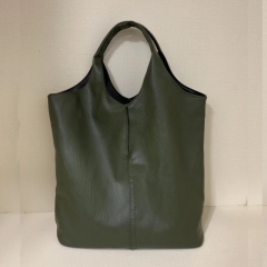 one shoulder tote handbaglarge capacity shoulder Shopping bag Mummy tote Bag double sides leather mini