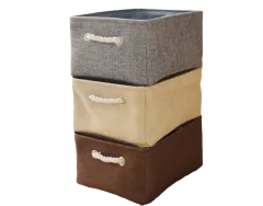 Different Size Non-woven Thick Cotton Rope Eva Lining Clothing Foldable Storage Box