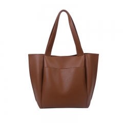 one shoulder tote handbaglarge capacity shoulder Shopping bag Mummy tote Bag double sides leather mini