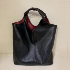 one shoulder tote handbaglarge capacity shoulder Shopping bag Mummy tote Bag double sides leather mini