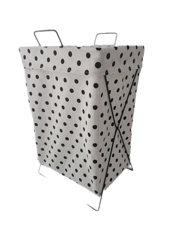 Good Quality Durable Canvas Fabric Laundry Hamper Basket Large Space Laundry Basket Fold up