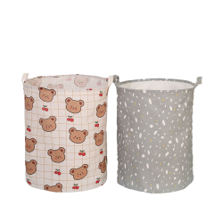 Wholesale and High Quality With Durable Handle Round Shape Waterproof Laundry Box Laundry Basket Different Size Storage Box