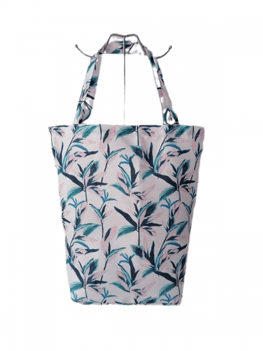 Green plant printing Promotional natural cotton carry tote shoulder shopping bag