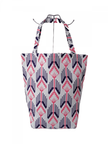 Lovely Floral printing Promotional natural cotton carry tote shoulder shopping bag