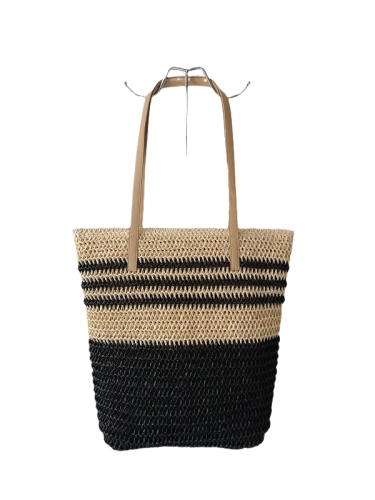 women popular beach bag vintage straw shoulder bag