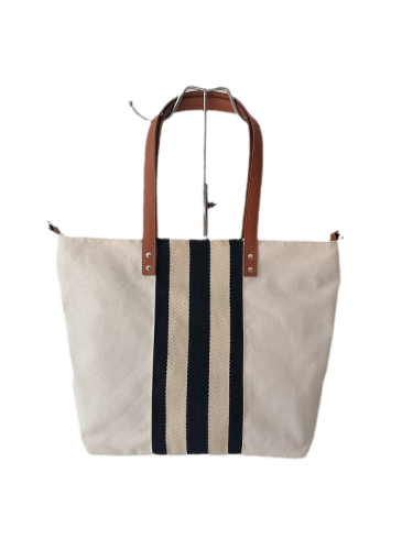 2022 Beach bag cotton tote bag splicing cotton rope