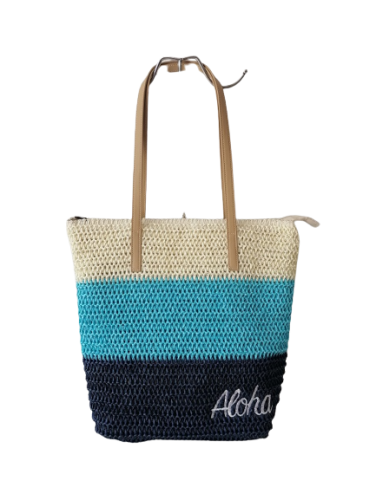 women popular beach bag vintage straw shoulder bag